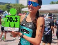 La deportista y actriz ecuatoriana se clasificó a su séptimo mundial de Ironman
