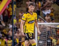 El defensa Gastón Campi en un partido con Barcelona SC