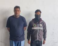 Imagen de Nauris E., denominado alias Mama Huevo, según la Policía Nacional, tras ser detenido en Valle de Los Chillos, Quito.