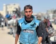 Imagen colectada sin fecha de Moaz Abu Taha, corresponsal de Gaza con NBC News. Moaz Abu Taha fue una de las víctimas en un ataque aéreo israelí que tuvo como objetivo el Hospital Nasser en Khan Younis, Franja de Gaza sur, el 25 de agosto de 2025.