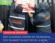 Momento en el que el centro nocturno fue clausurado.