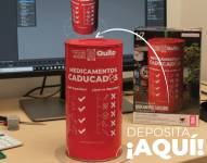 Contenedores especiales para desecho de medicinas caducadas.