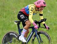 Richard Carapaz en un entrenamiento