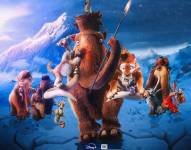 Poster promocional de la Era de Hielo 6.