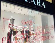 Fachada de la tienda de Zara
