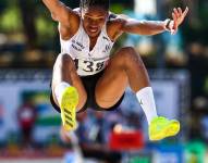 La atleta ecuatoriana batió su récord nacional de salto en el meeting de Leverkusen (Alemania)