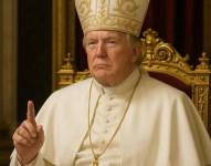 Donald Trump como el papa, realizado con inteligencia artificial.