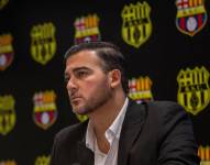 El presidente de Barcelona SC reclamó por el arbitraje del duelo ante la Universidad Católica.