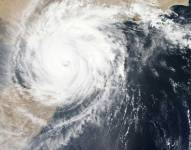 Foto referencial de de un huracán visto desde el espacio