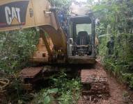 Las Fuerzas Armadas destruyeron maquinaria de minería ilegal en Napo y Orellana