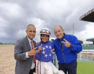 María Alejandra Bruzual en una competencia ecuestre