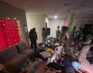 Allanamiento del bar clandestino.