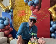 Chayanne celebrando su cumpleaños.