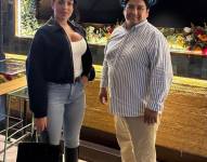 Georgina Rodríguez junto a Luis Uyana.