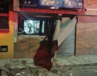 Imagen de la vivienda afectada por la deflagración en la Ciudadela del Ejército.