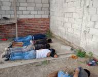 Imagen de cinco de los siete detenidos por el secuestro de 10 personas en el noroeste de Guayaquil.