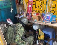 Personal la Brigada de Caballería del Ejército N.º 11 Galápagos durante la intervención.