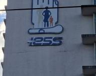 La fachada externa del IESS, en el centro de Quito.