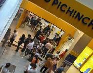 Fachada de una agencia bancaria.