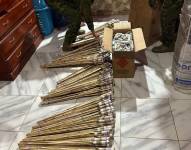 Los militares durante la intervención en Las Naves, provincia de Bolívar.