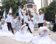 Bailes en el evento del Pregón Cívico.