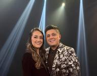 Hijos de Paulina Tamayo en el set de Ecuavisa Quito.