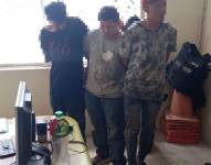 Los tres detenidos intentaron huir y fueron detenidos en Guayas.