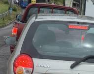 Tráiler se volcó en la Avenida Simón Bolívar