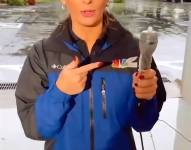 Captura de video divulgada este miércoles por Kyla Galer, reportera y presentadora de NBC2.