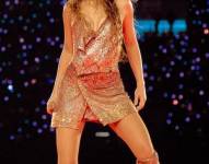 Shakira durante su concierto en Bogotá.