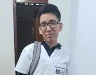 La fotografía de Cristian Mateo Rosero Peñaherrera, quien se encuentra desaparecido.
