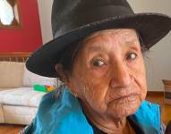 Imagen de Luz María Guamán Aucacama, de 91 años.