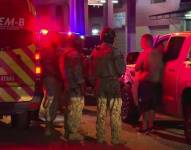 Imagen de militares en el centro de Guayaquil.