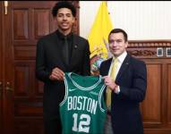 RJ Luis Jr. junto a Daniel Noboa.