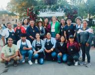 Los emprendedores del evento a realizarse en Puembo.