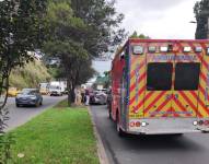 Paramédicos brindaron atención pre hospitalaria a un afectado.