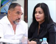 Imagen de Dalton Narváez y Alexandra Arce, quienes fueron alcaldes de Durán entre 2014 y 2023.