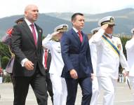 Foto de Giancarlo Loffredo, Daniel Noboa y Jaime Vela.
