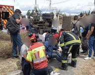 Siniestro de tránsito en el sector de Yanazarapata.
