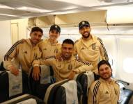 Jugadores de Argentina viajando a Ecuador.