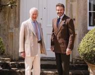 El Rey Carlos III y David Beckham en Londres.