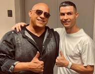 Vin Diesel junto a Cristiano Ronaldo.