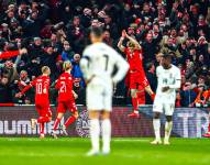 Rasmus Højlund celebró como Cristiano Ronaldo.