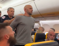 Uno de los detenidos en el vuelo