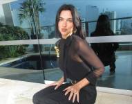 Dua Lipa en su paso por Lima.