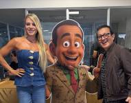 Marcela Ruete y David Reinoso en la previa al comienzo del rodaje de El Cholito Forever.