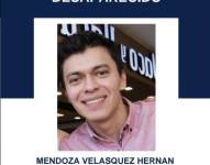 Hernán Mendoza desapareció el 26 de enero de 2024