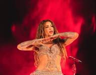 Shakira en su concierto en Argentina.