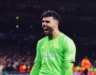 El portero del Arsenal, David raya, en un partido por la Champions League