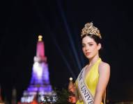 Fátima Bosch como Miss Universo en Tailandia.